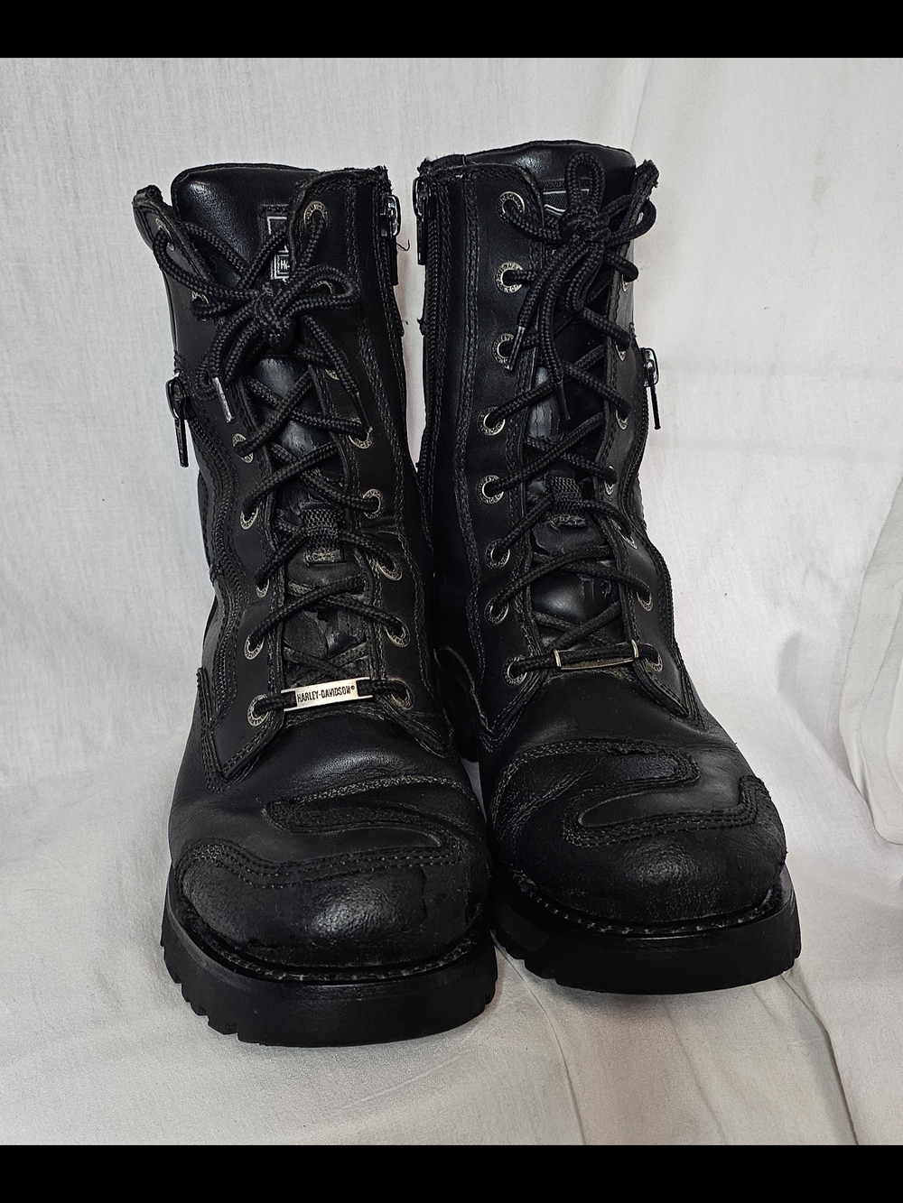Black Tactical Lace-Up Boots - Harley-Davidson